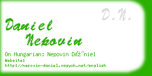 daniel nepovin business card